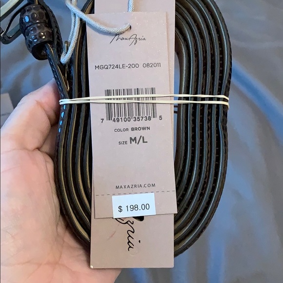 M/L Max Azria Leather Belt main image 6